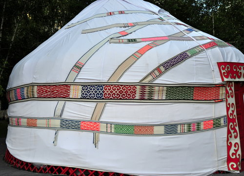 Traditionelle Jurte der kasachischen Nomaden