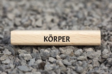 KÖRPER - Bilder mit Wörtern aus dem Bereich Leistungsgesellschaft, Wort, Bild, Illustration