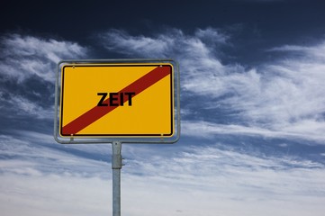 ZEIT - Bilder mit Wörtern aus dem Bereich Leistungsgesellschaft, Wort, Bild, Illustration