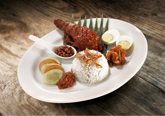 Asian food nasi lemak