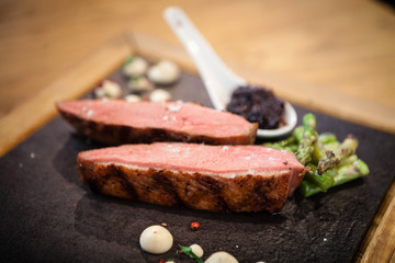 Grilled duck breast