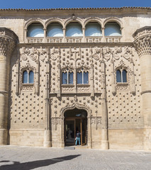 Fototapeta na wymiar Jabalquinto Palace main facade, Baeza, Spain