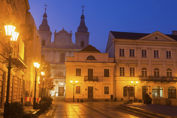 Fototapeta na wymiar St. Francis Xavery Church in Piotrkow