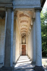 Portico in Sacro Monte di Orta at Lake Orta, Piedmont Italy 