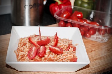 Fresh tomato pasta