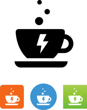 Energized Coffee Icon - Illustration