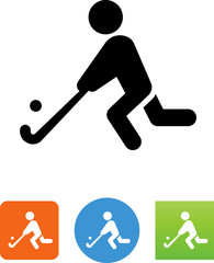 Field Hockey Icon - Illustration