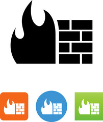 Firewall Icon - Illustration