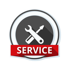 Service sign illustration