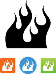 Flames Icon -  Illustration