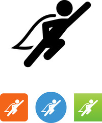 Flying Superhero Icon - Illustration - 165691739