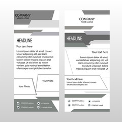 Roll-up banner template