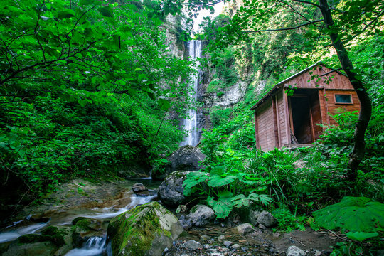Maral Waterfall. Borcka, Macahel,Artvin,Turkey