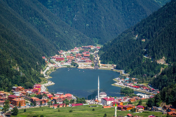 Uzungol(Long Lake):One of the most beautiful tourist places in Turkey.The mountain valley with a...