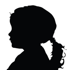 Obraz na płótnie Canvas child sweet silhouette illustration