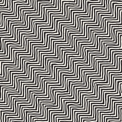 Seamless pattern hand drawn brush strokes. Ink doodle grunge illustration. Geometric monochrome vector pattern.