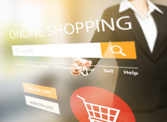 woman doing online shopping 