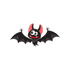 Fototapeta premium Halloween set - pointed hat, caldron, jack o lantern, spider, bat, zombie, decoration elements, cartoon vector illustration isolated on white background. Set of cartoon Halloween objects, decorations