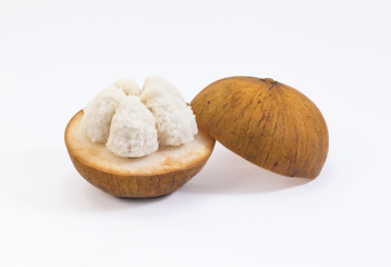 Santol on white background.