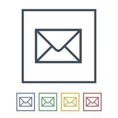 Email icon isolated on white background