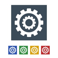 Gear icon isolated on white background