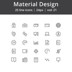 Material Design User Interface Icons