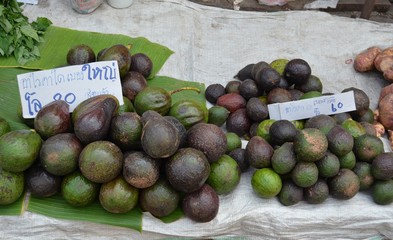 avocados at local market in Thailand
