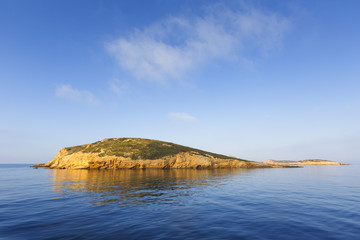 Small islets off the coast of Lipsi island in Greece. 
