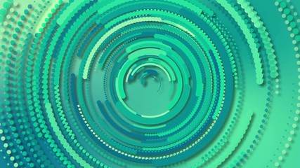 Segment circles rotating in an infinite loop. Design HUD concept 4k UHD video background.