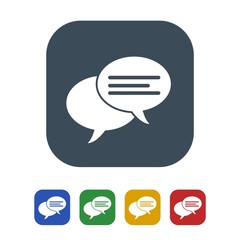 Speech bubble icon isolated on white background