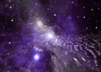 galaxy in a free space