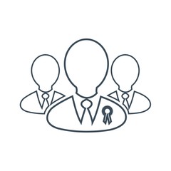 Fototapeta premium Group of people icon isolated on white background