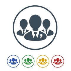 Group of people icon isolated on white background