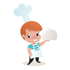 little child boy illustration