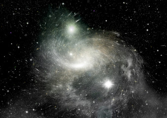 Obraz premium galaxy in a free space