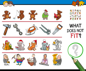 wrong picture in a row cartoon game