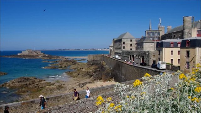 Saint-Malo Fort National in der Bretagne, Frankreich