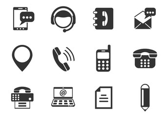 contact us icon set