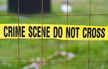 Crime scene do not cross, sign