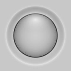 White blank round globose button