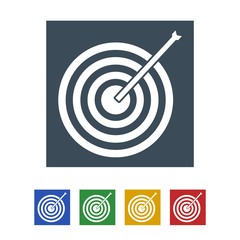 Target icon isolated on white background