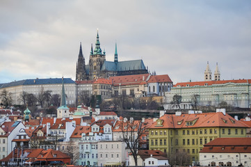 Naklejka na ściany i meble Prague architecture