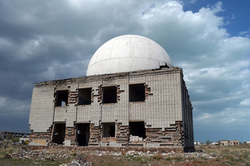 Fototapeta premium Sary Shagan.Former Soviet anti-ballistic missile testing range.Kazakhstan 