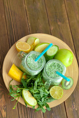 Fresh green smoothy drink