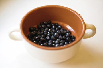 Blueberry on a plate