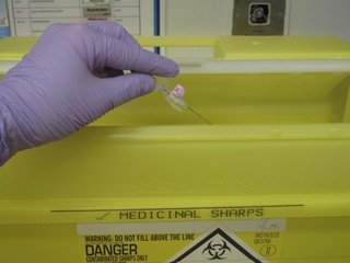 Safe Disposal of Sharps in Hospital