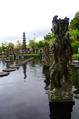 Tirta Gangga, Karangasem, Bali, Indonesia - July 2017: The balinese statues