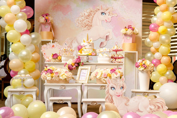 Birthday table for party