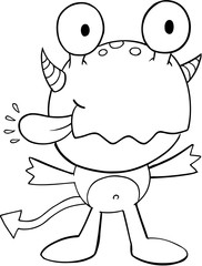 Cute Monster Vector Illustration Art