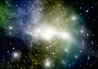 galaxy in a free space